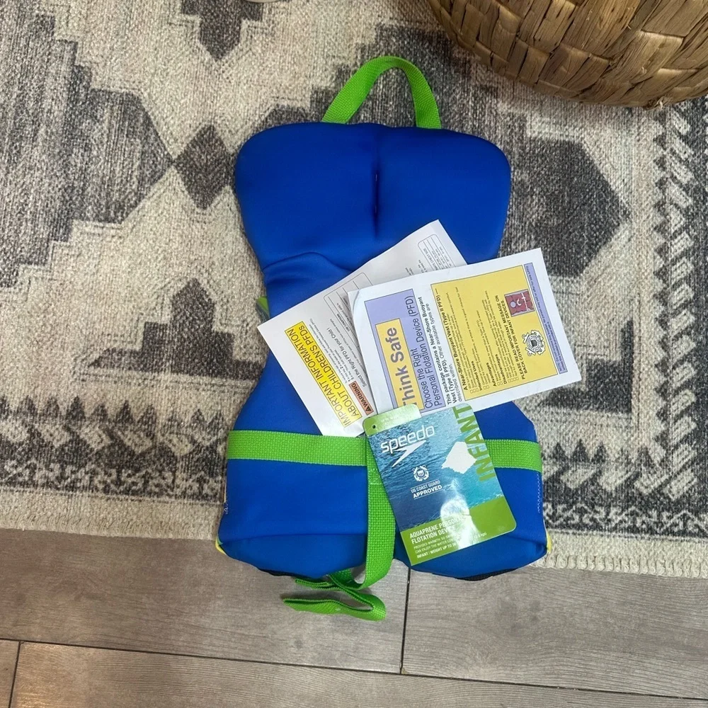 New Speedo Infant ~30 LB Pineapple Print Life Jacket Vest Swim NWT~ Speedo